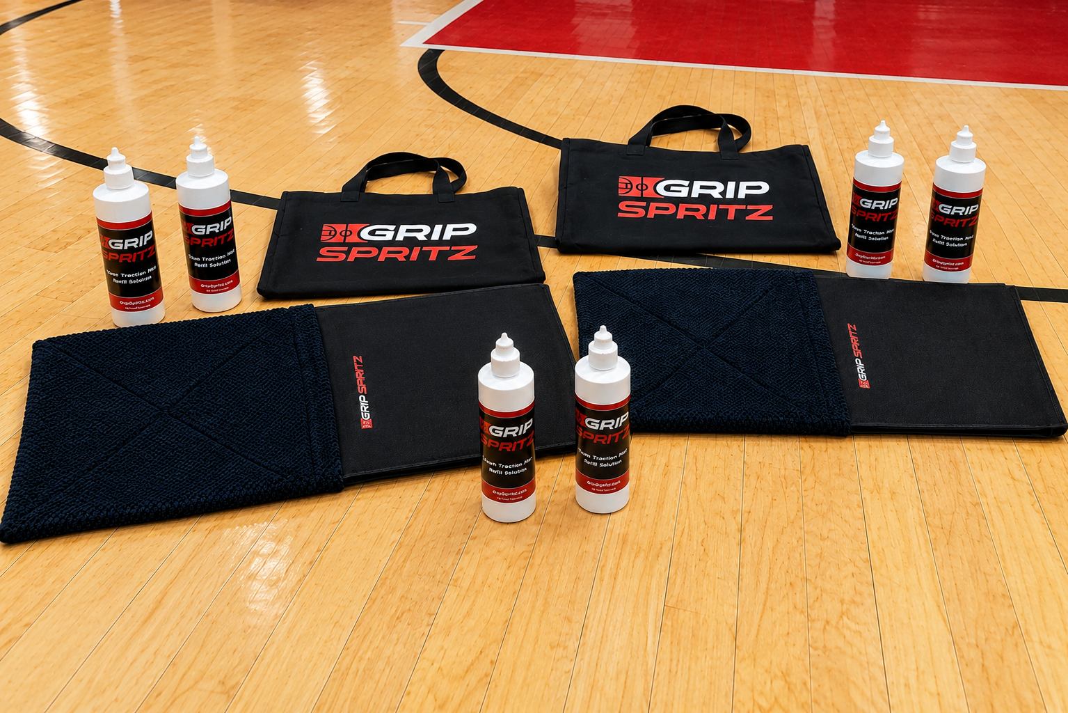Grip Spritz School Bundle | Basketball Traction Mat System