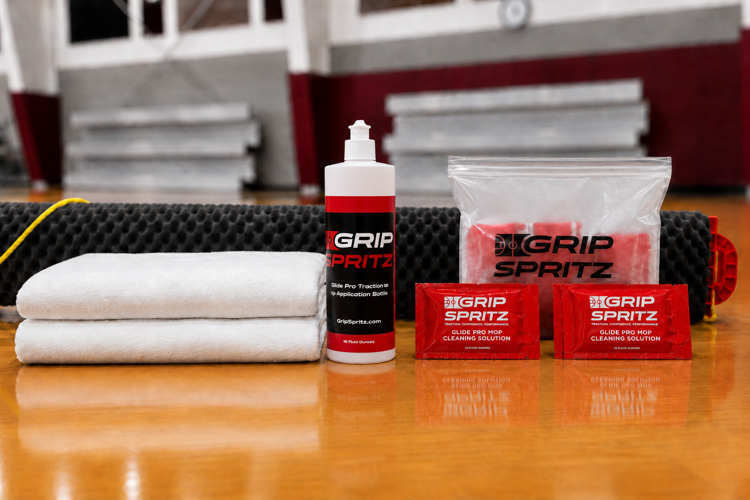 Grip Spritz GlidePro | Basketball Court Cleaning Mop