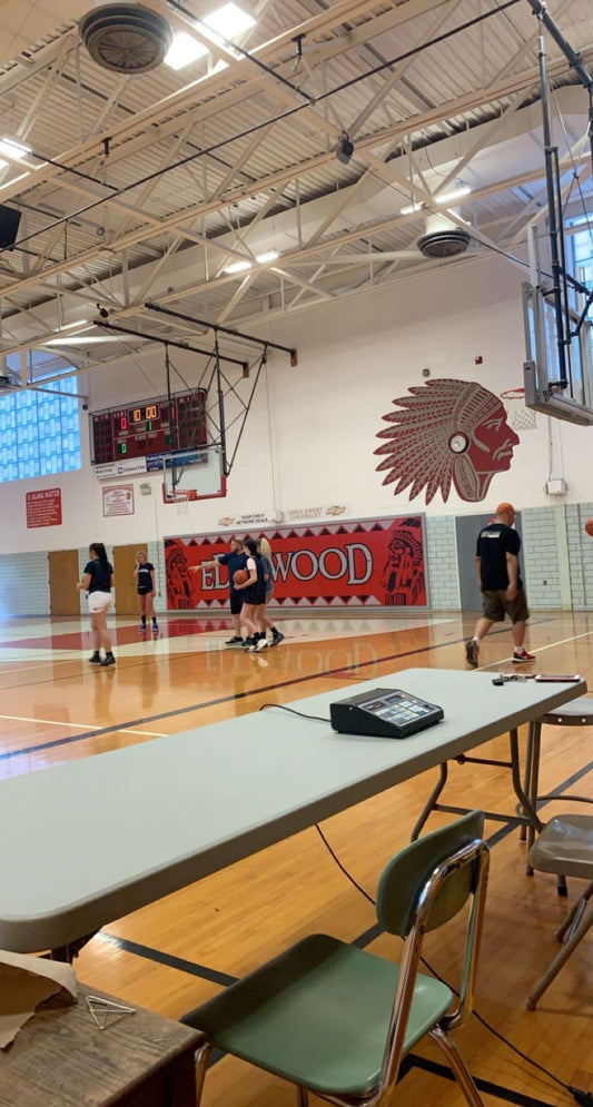 Edgewood High School Gym during a girls basketball showcase