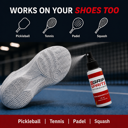 Grip Spritz Racket Grip Spray | Bottle + Spritz Mitt | Restore Tackiness