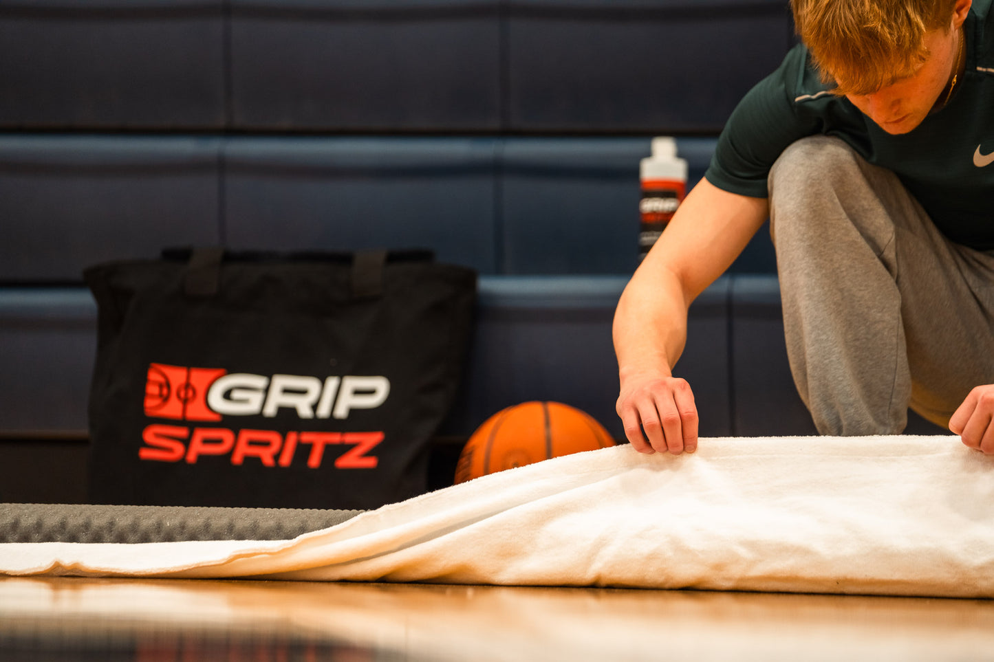 Grip Spritz GlidePro Court Mop | Complete Refill Kit | Towels + Cleaning Solution