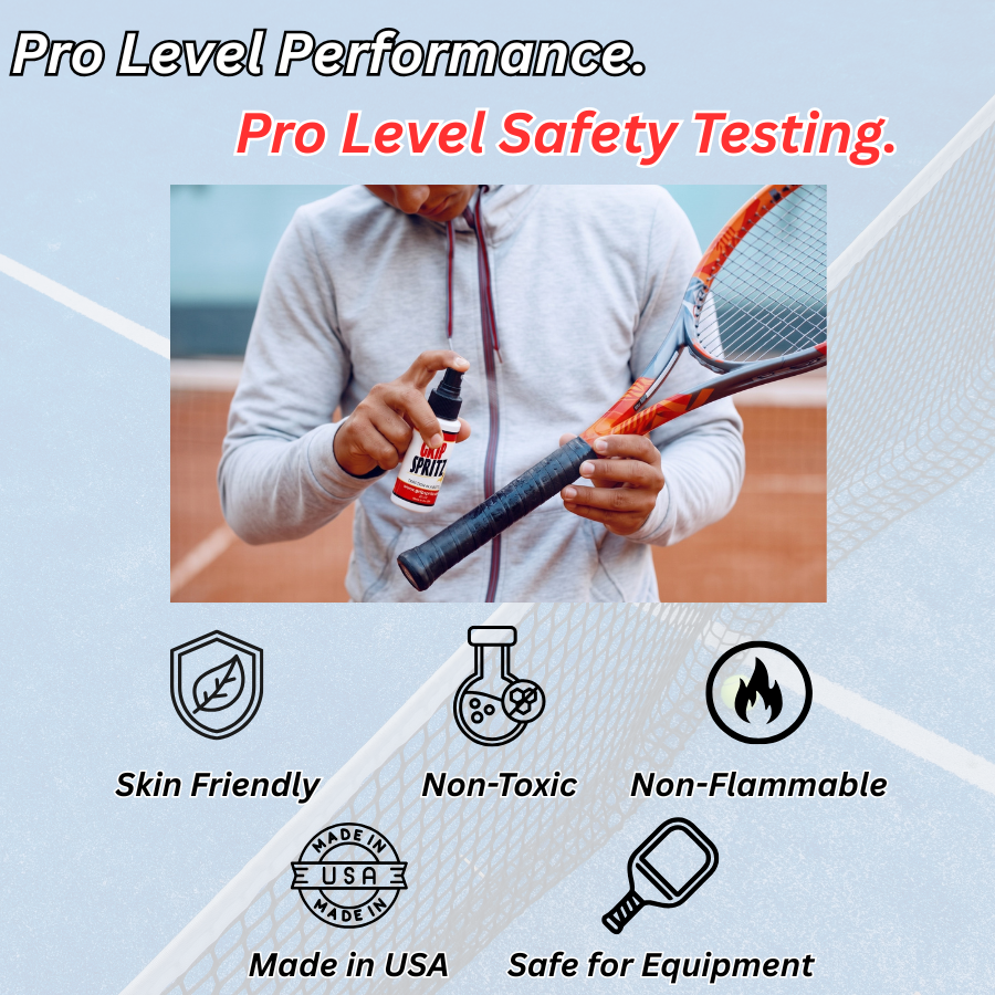 Grip Spritz Racket Grip Spray | Bottle + Spritz Mitt | Restore Tackiness