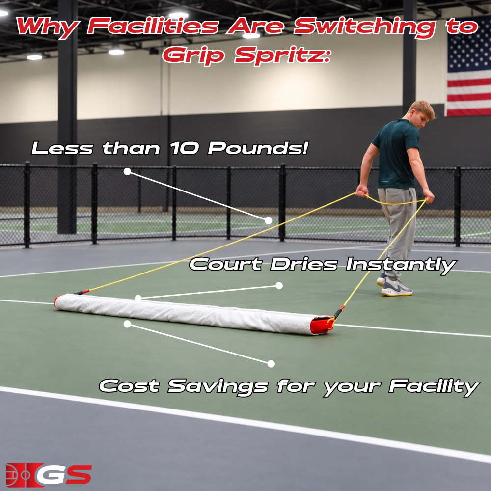 Grip Spritz Pickleball Court Mop | Multi Court Facility Kit