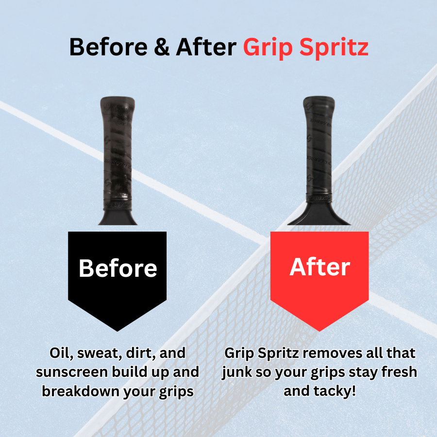 Grip Spritz Racket Grip Spray | Bottle + Spritz Mitt | Restore Tackiness