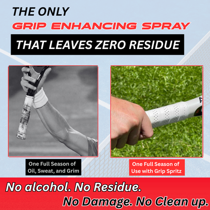 Grip Spritz Racket Grip Spray | Bottle + Spritz Mitt | Restore Tackiness