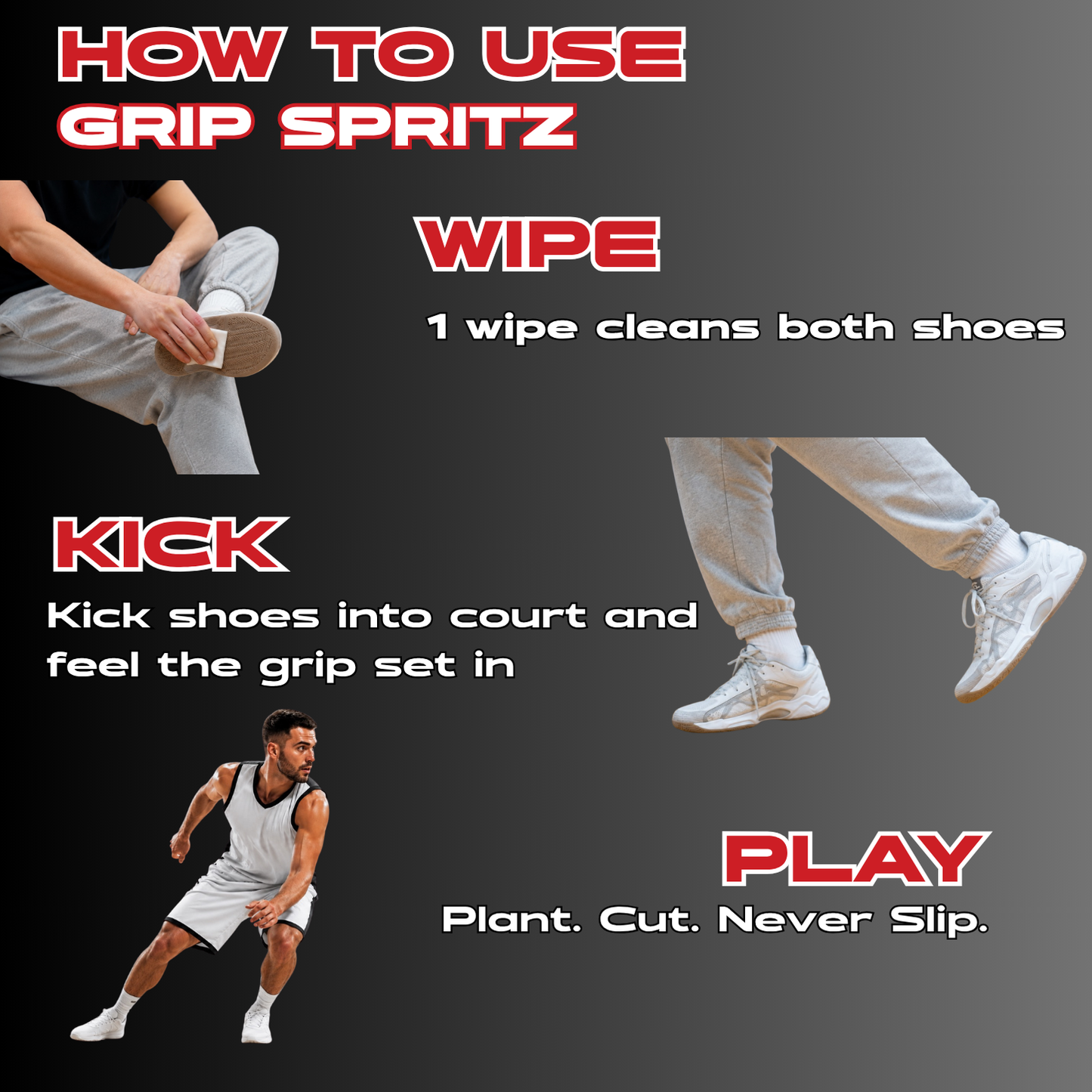 Grip Spritz Traction Wipes | On-The-Go Shoe Grip