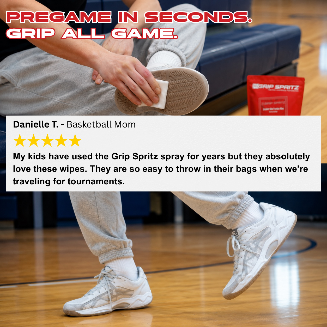 Grip Spritz Traction Wipes | On-The-Go Shoe Grip