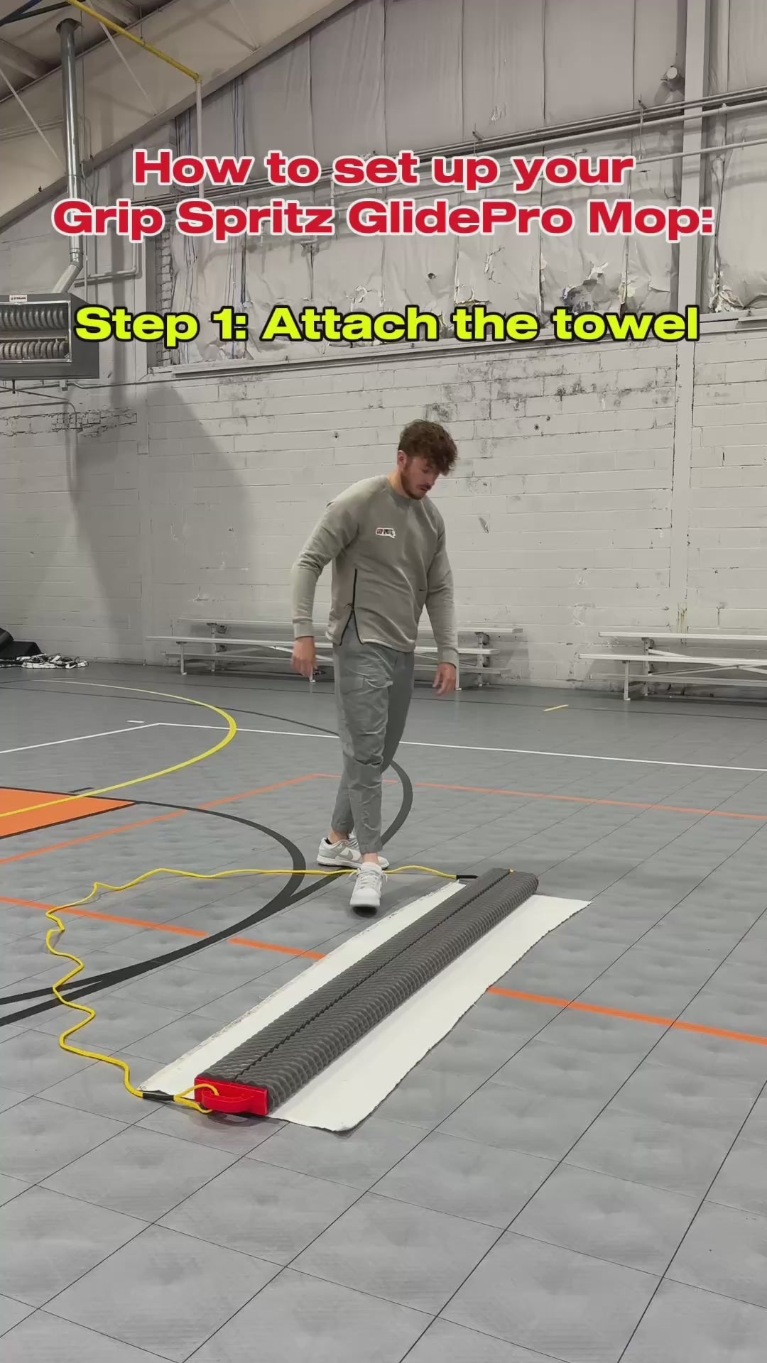 How to set up and use your Grip Spritz GlidePro basketball court mop